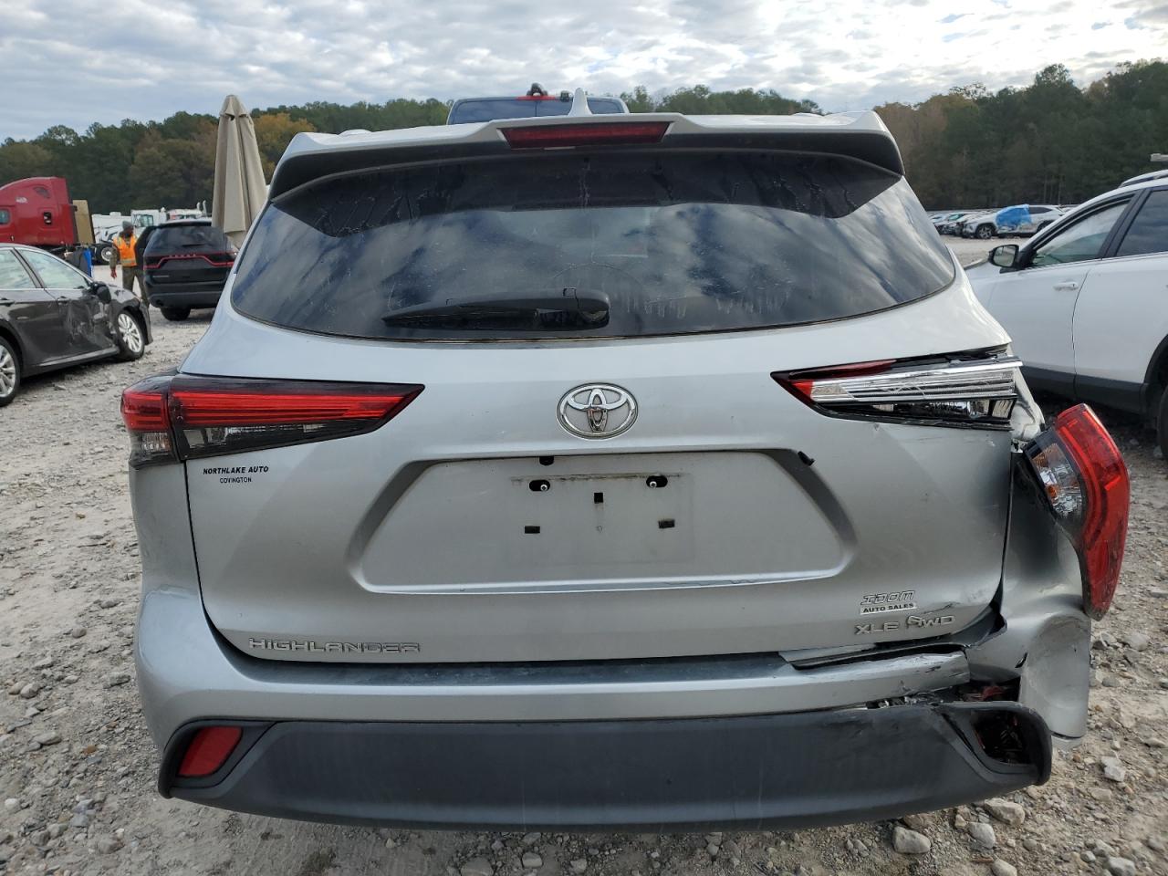 2020 Toyota Highlander VIN 5TDGZRBH2LS502361 Copart auction photo, all over damage thumbnail 6