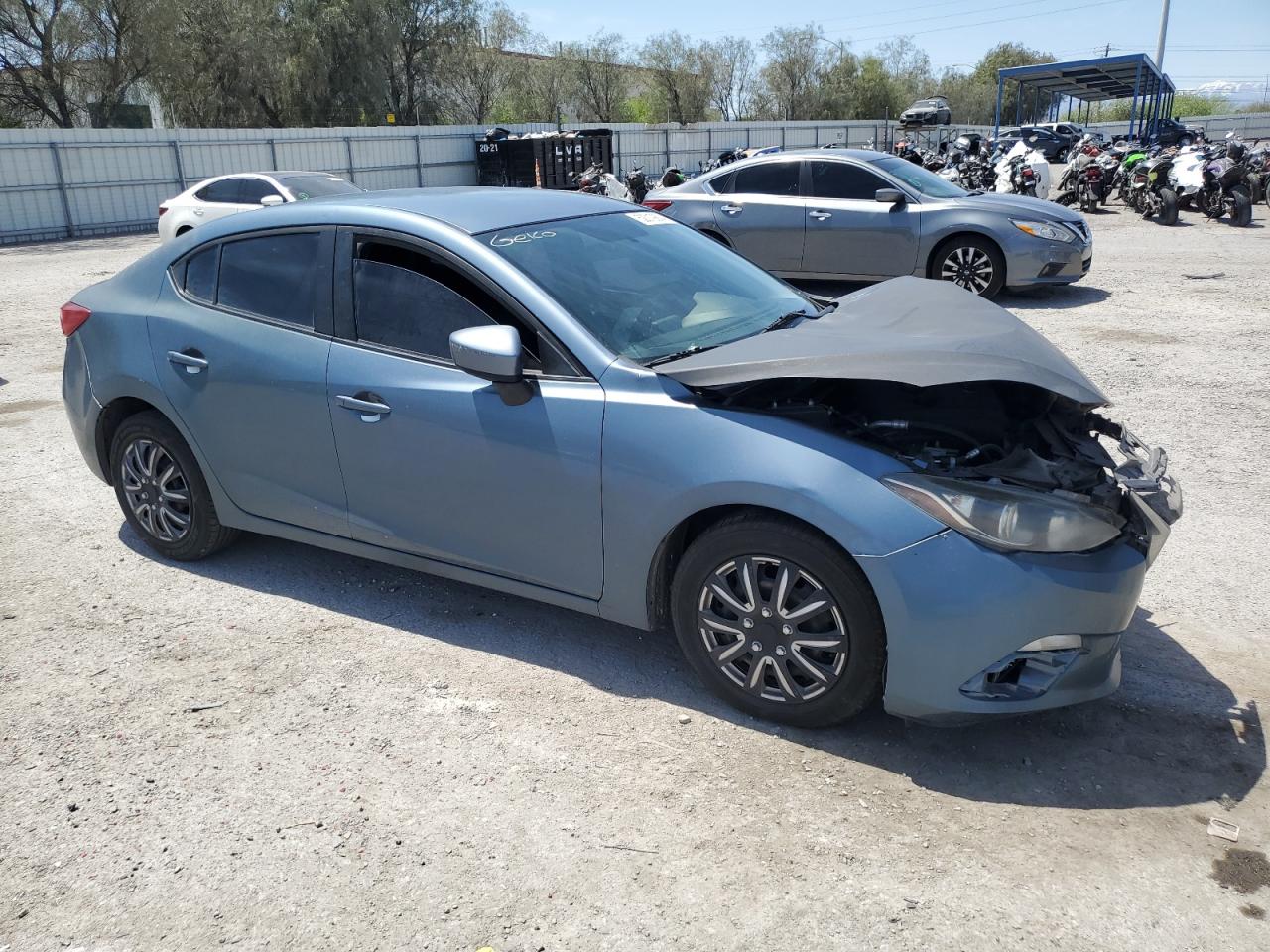 2014 Mazda 3 VIN JM1BM1U77E1194621 Copart auction photo, front end damage thumbnail 4