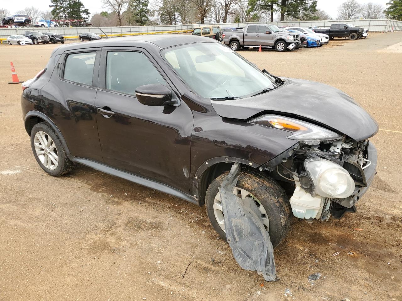 2015 Nissan Juke VIN JN8AF5MR7FT510592 Copart auction photo, front end / minor dent/scratches damage thumbnail 4