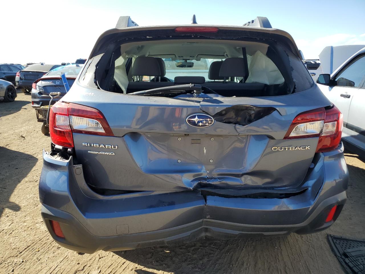 2018 Subaru Outback VIN 4S4BSAFC7J3287150 Copart auction photo, front end / rear end damage thumbnail 6