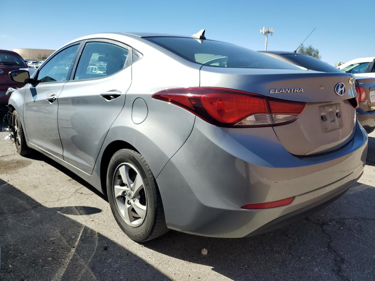 2015 Hyundai Elantra VIN KMHDH4AE6FU223989 Copart auction photo, front end damage thumbnail 2