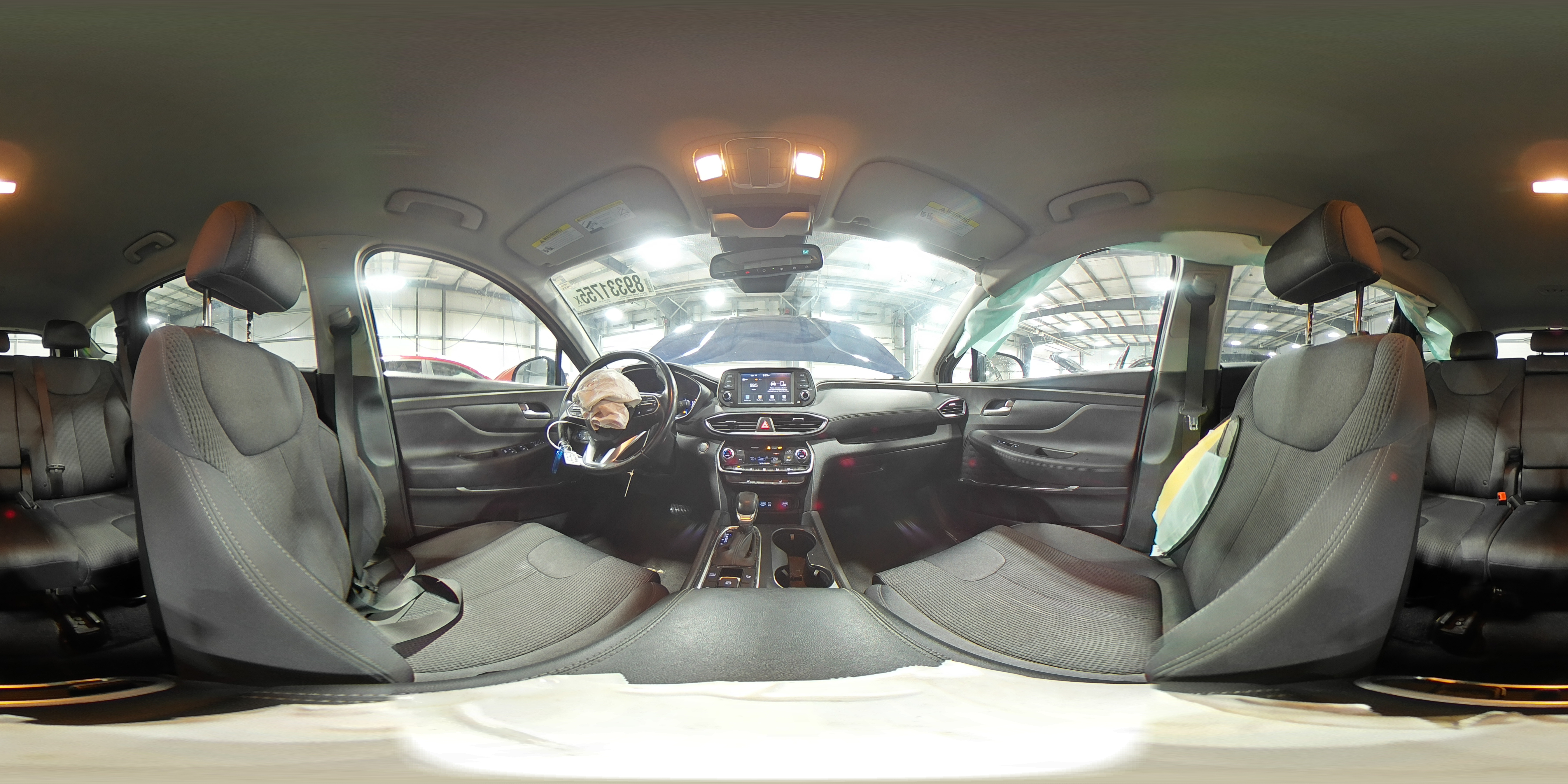 2019 Hyundai Santa Fe VIN 5NMS3CAD5KH055114 Copart auction photo, all over damage thumbnail 15