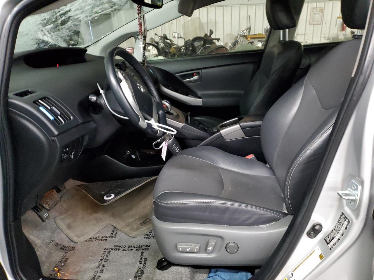 2014 Toyota Prius VIN JTDKN3DUXE1762942 Copart auction photo, all over damage thumbnail 7