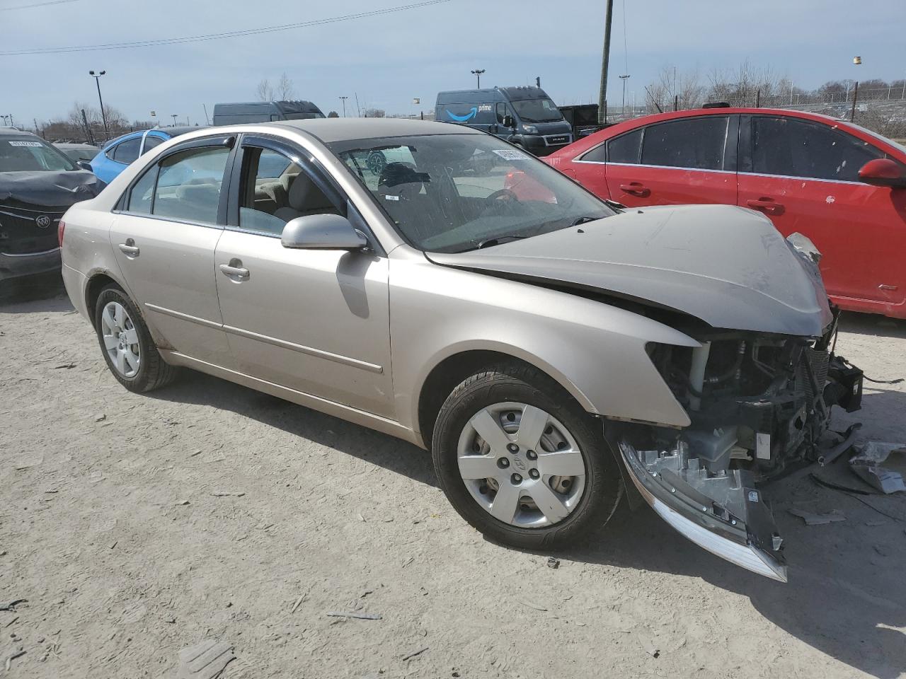 2007 Hyundai Sonata VIN 5NPET46C17H220749 Copart auction photo, front end / mechanical damage thumbnail 4