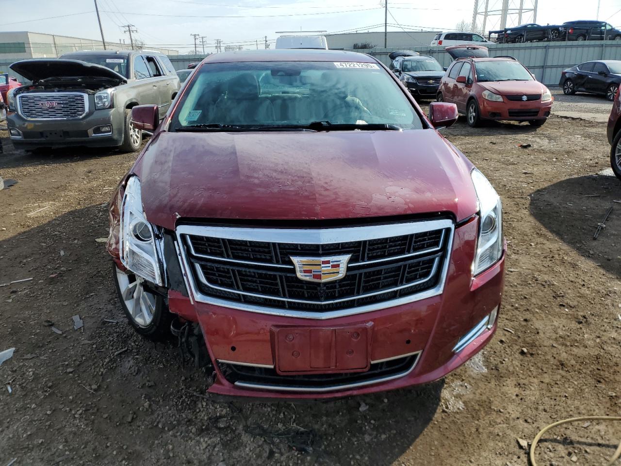 2017 Cadillac XTS VIN 2G61M5S38H9119951 Copart auction photo, front end / side damage thumbnail 5