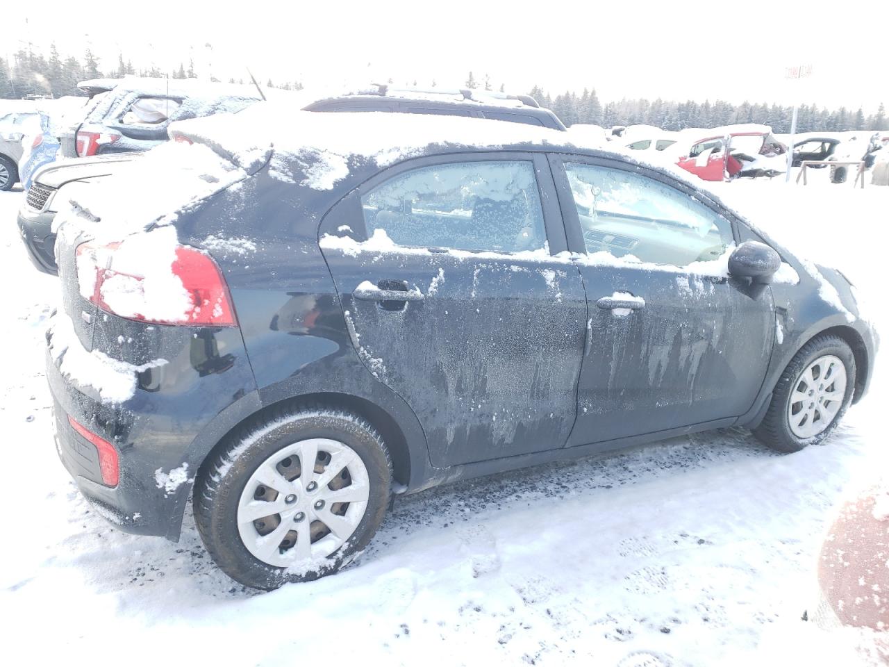 2017 KIA Rio VIN KNADM5A3XH6045321 Copart auction photo, front end damage thumbnail 3