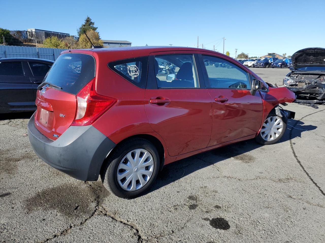 2016 Nissan Versa VIN 3N1CE2CP3GL357787 Copart auction photo, front end / all over damage thumbnail 3