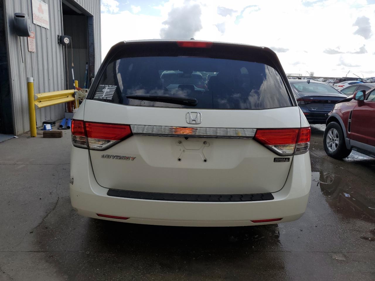 2016 Honda Odyssey VIN 5FNRL5H66GB161176 Copart auction photo, side / front end damage thumbnail 6
