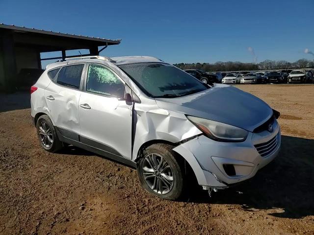 2014 Hyundai Tucson VIN KM8JU3AG0EU891988 Copart auction photo, front end / side damage thumbnail 12