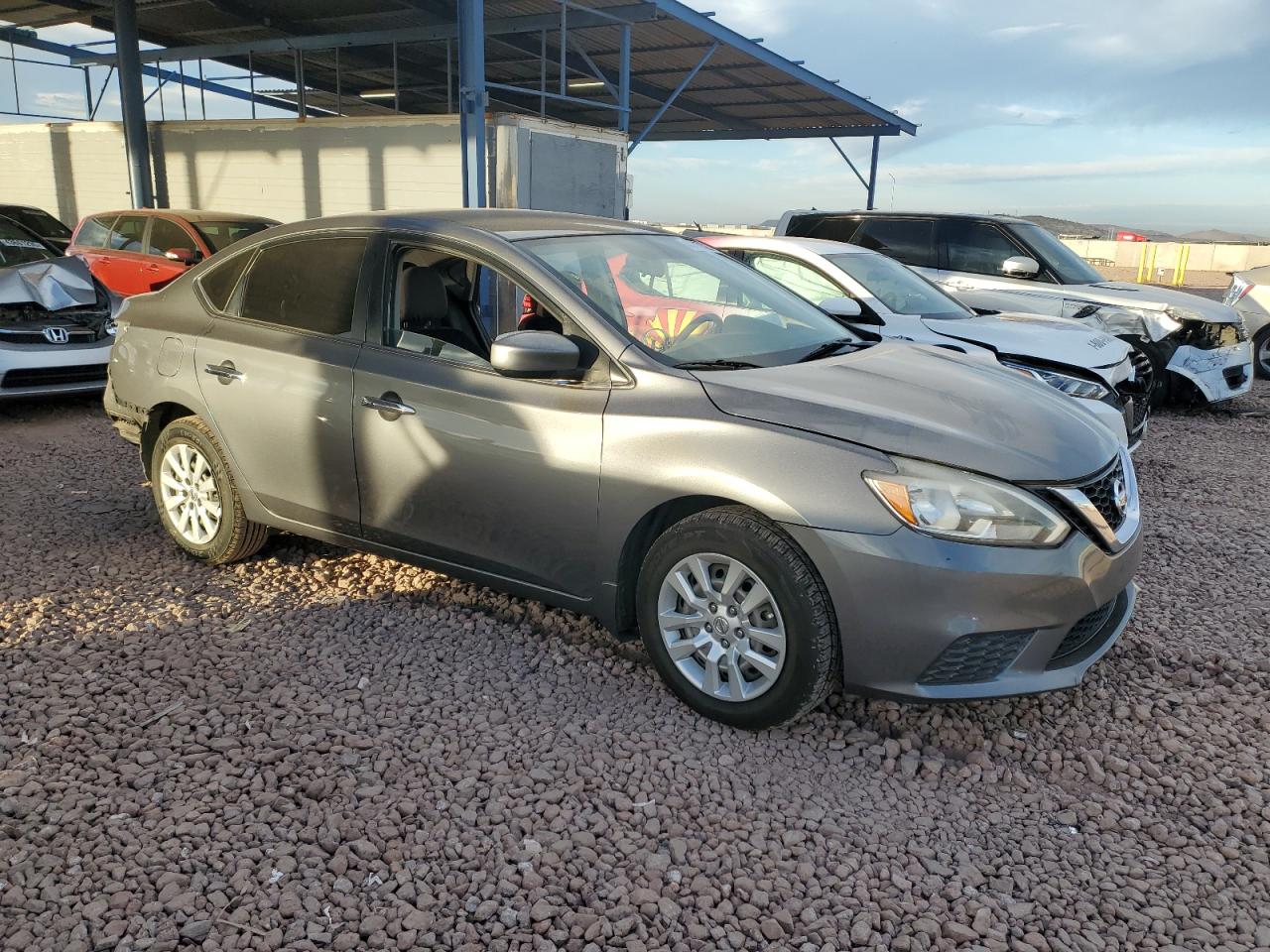2017 Nissan Sentra VIN 3N1AB7AP9HL715704 Copart auction photo, rear end / stripped damage thumbnail 4
