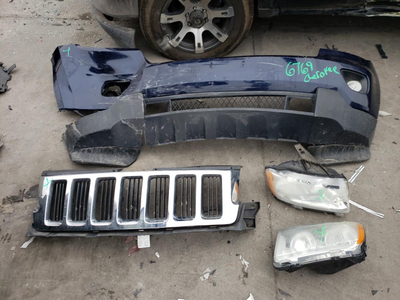 2012 Jeep Grand Cherokee VIN 1C4RJFAG0CC178450 Copart auction photo, front end / side damage thumbnail 13