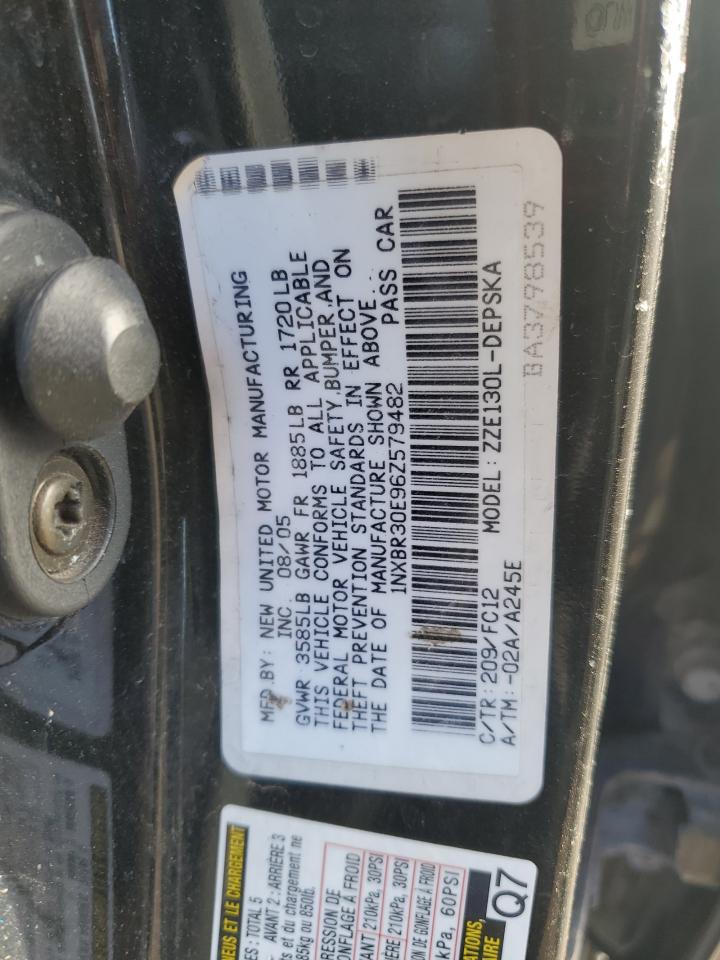 2006 Toyota Corolla VIN 1NXBR30E96Z579482 Copart auction photo, all over damage thumbnail 13