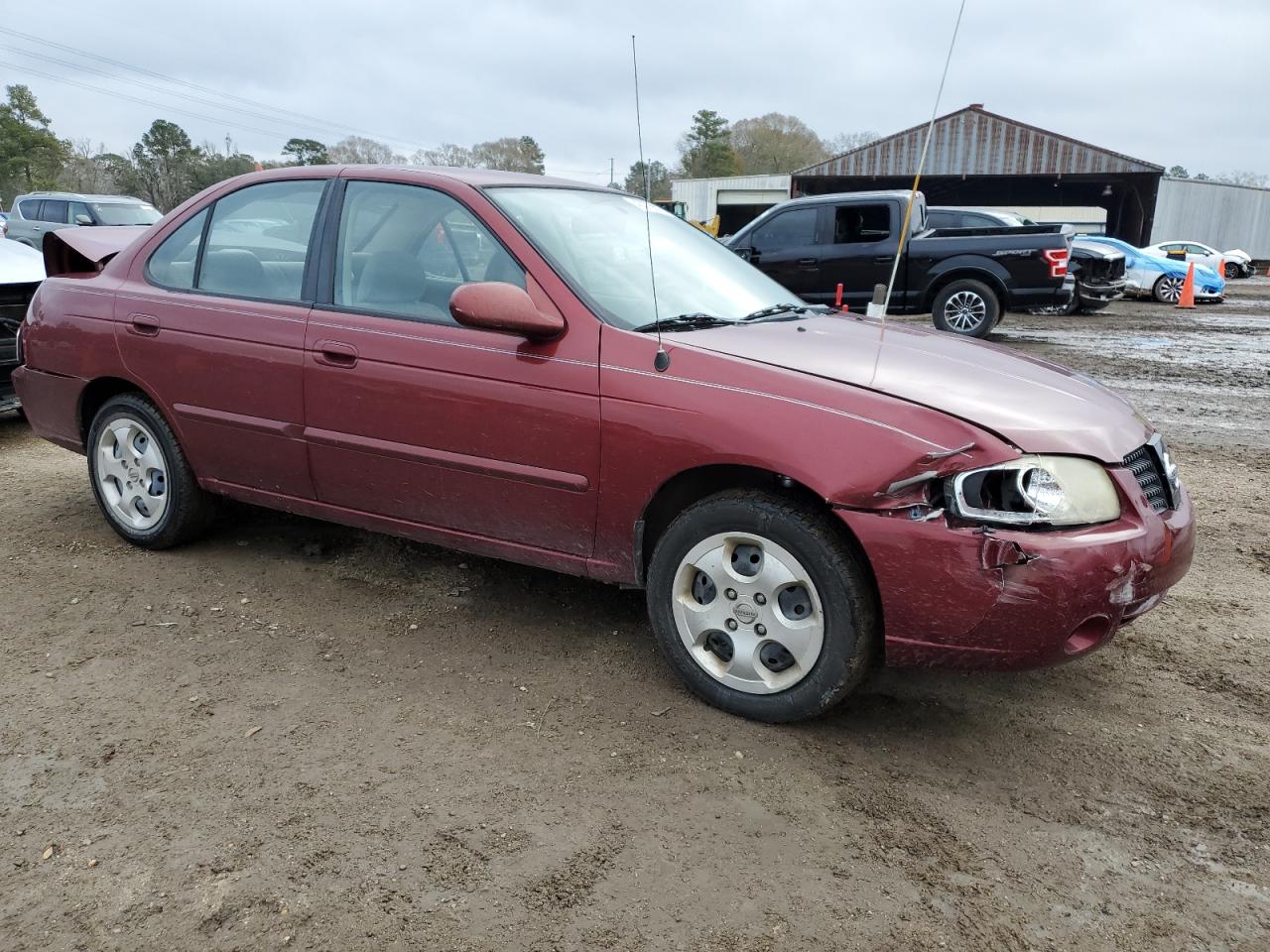 2005 Nissan Sentra VIN 3N1CB51D15L528617 Copart auction photo, rear end / front end damage thumbnail 4