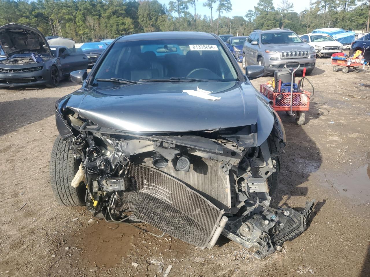 2012 Honda Accord VIN 1HGCP2F68CA057093 Copart auction photo, front end damage thumbnail 5