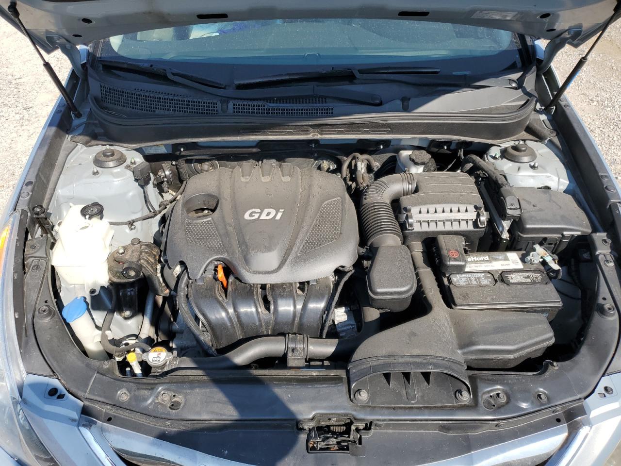 2013 Hyundai Sonata VIN 5NPEC4AC2DH671322 Copart auction photo, front end / top/roof damage thumbnail 11