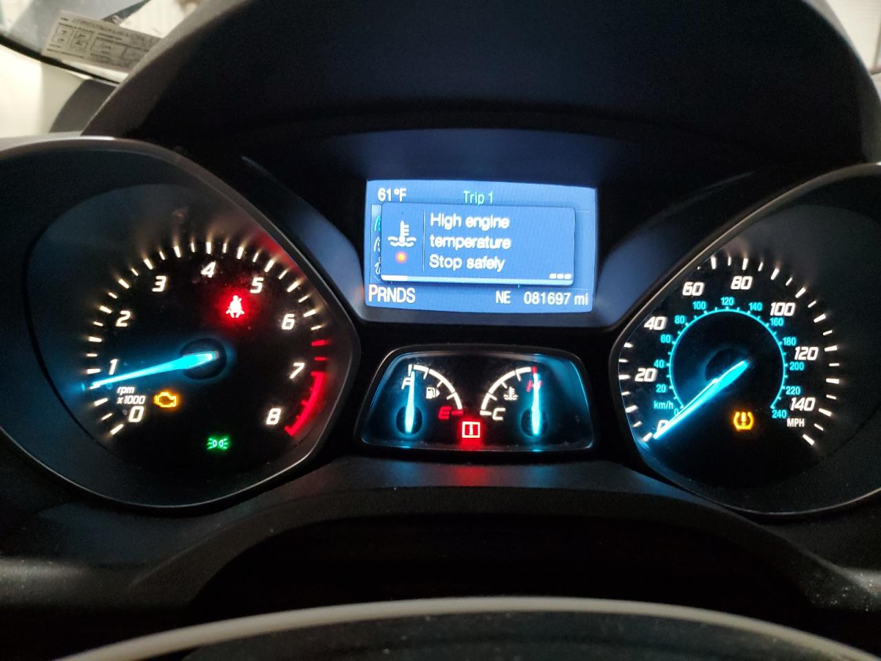 2014 Ford Escape VIN 1FMCU9GX0EUC90633 Copart auction photo, front end / side damage thumbnail 9