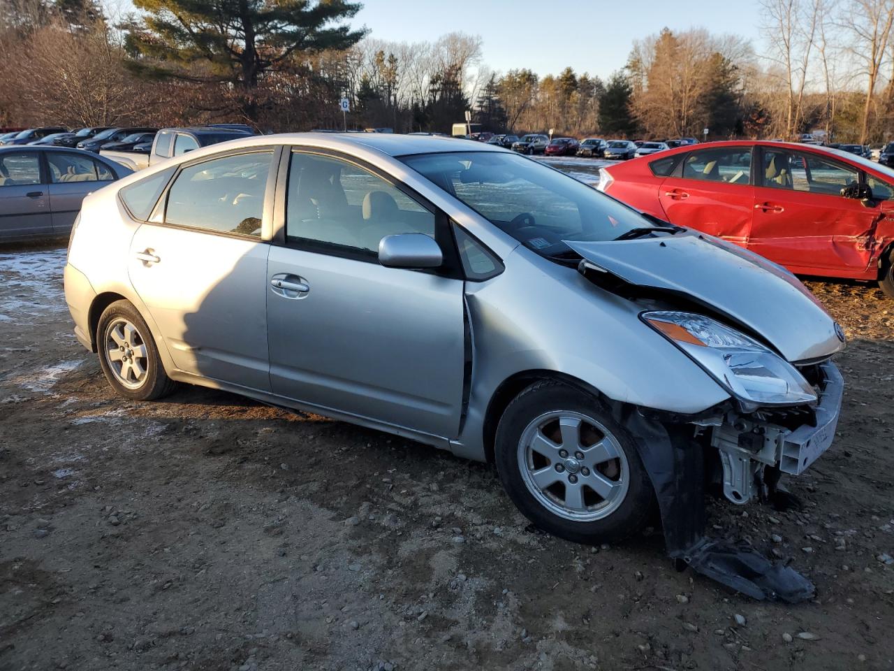 2005 Toyota Prius VIN JTDKB20U157046744 Copart auction photo, front end / rear end damage thumbnail 4