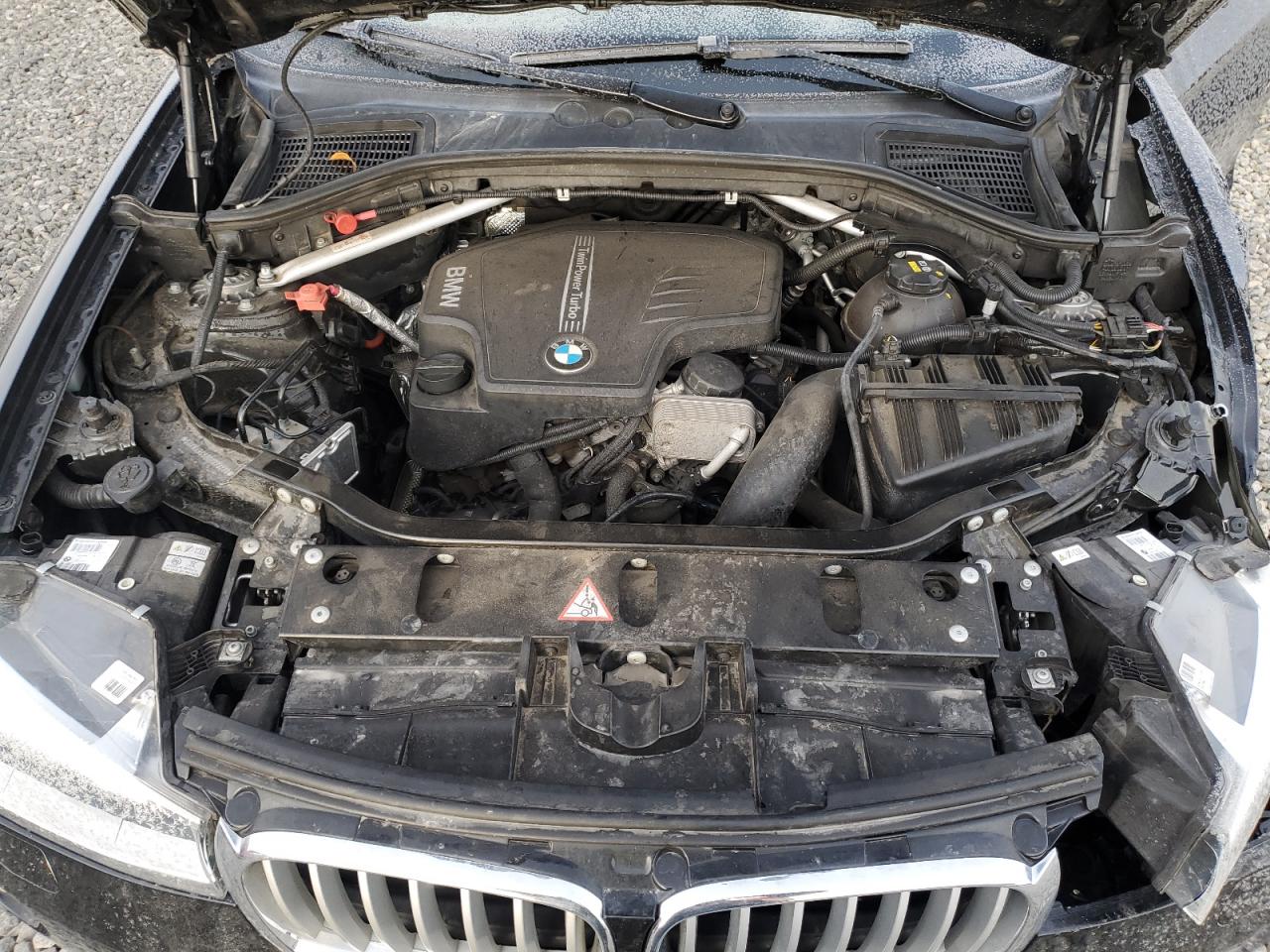 2016 BMW X3 VIN 5UXWX9C59G0D73230 Copart auction photo, front end / side damage thumbnail 12