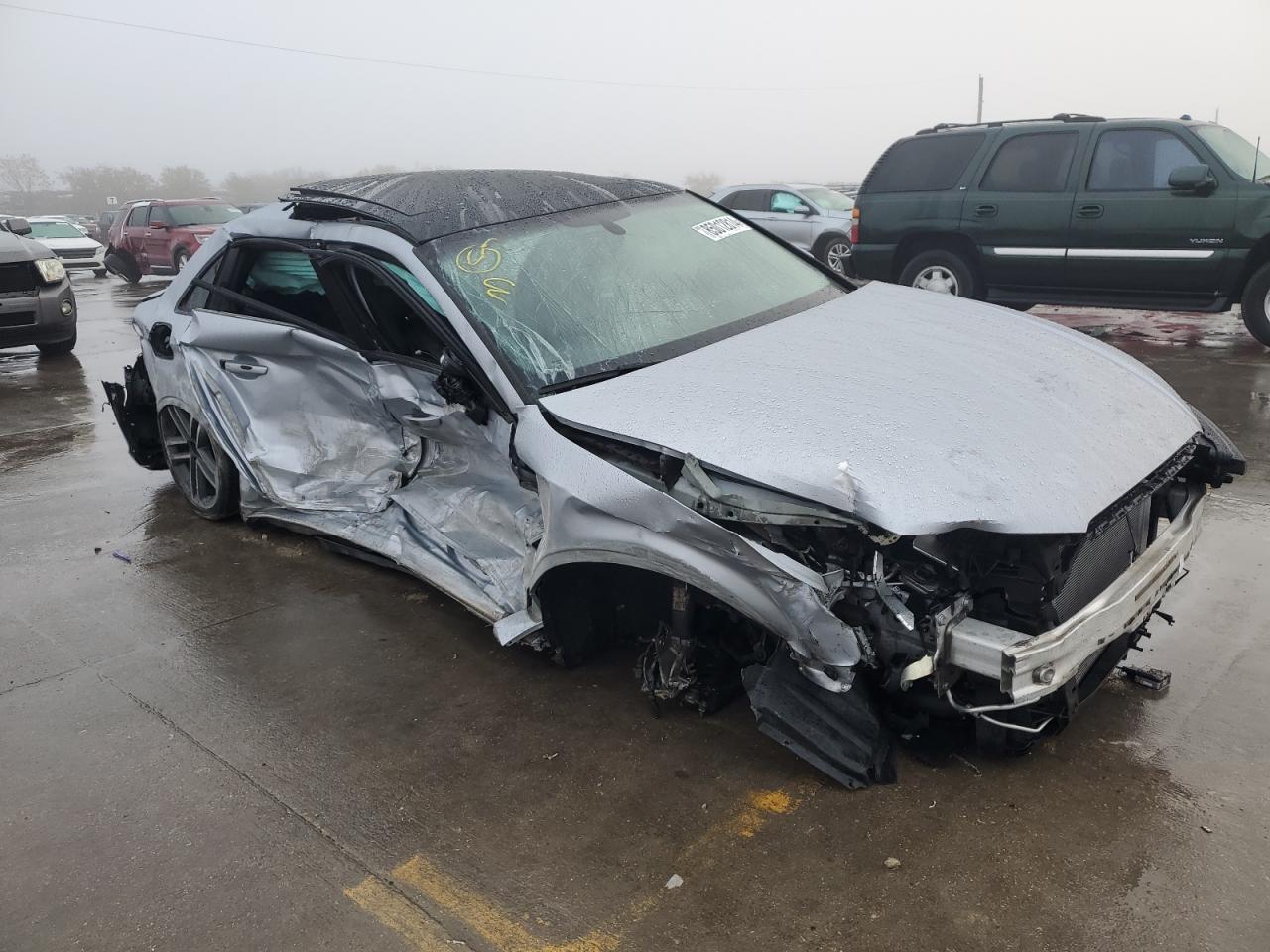 2019 Audi A3 VIN WAUAUGFF7KA113970 Copart auction photo, all over damage thumbnail 4