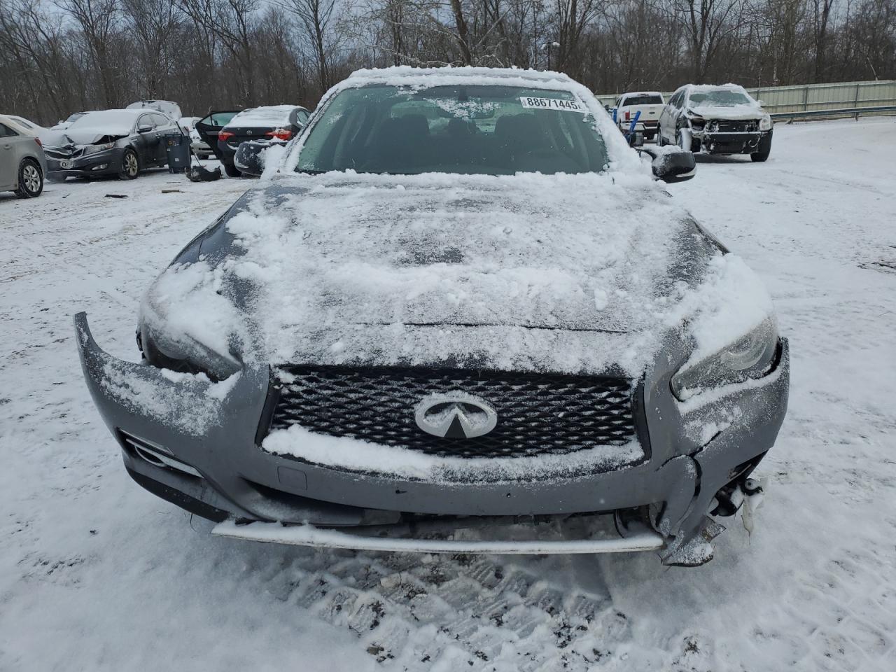 2014 Infiniti Q50 VIN JN1AV7AR1EM701421 Copart auction photo, all over damage thumbnail 5