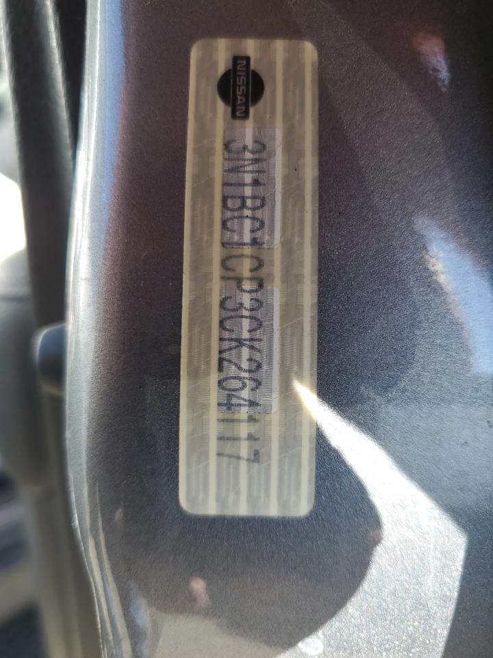2012 Nissan Versa VIN 3N1BC1CP3CK264117 Copart auction photo, biohazard/chemical / all over damage thumbnail 13