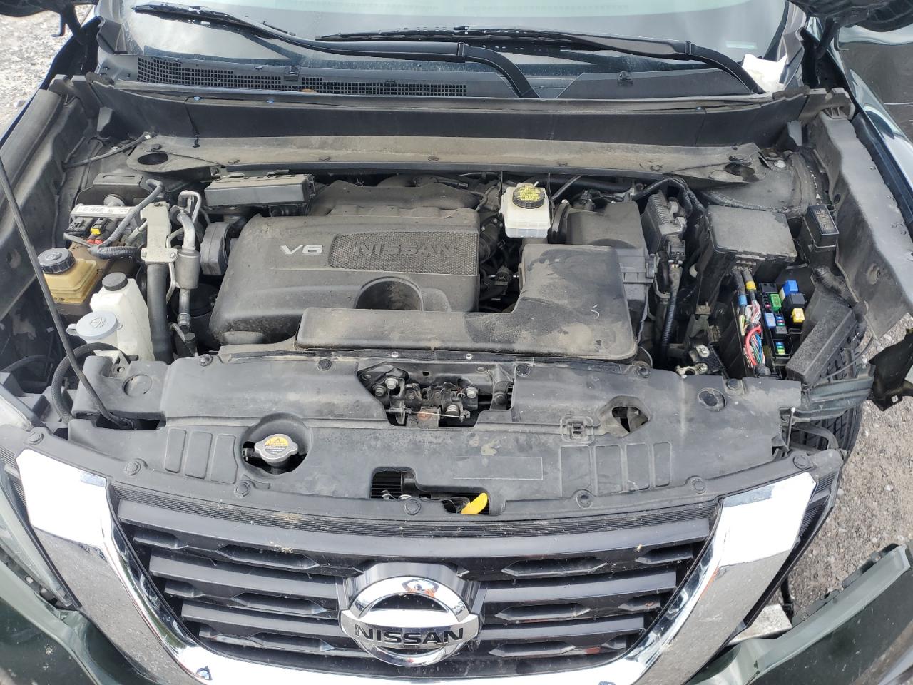 2019 Nissan Pathfinder VIN 5N1DR2MM6KC639433 Copart auction photo, front end / undercarriage damage thumbnail 12