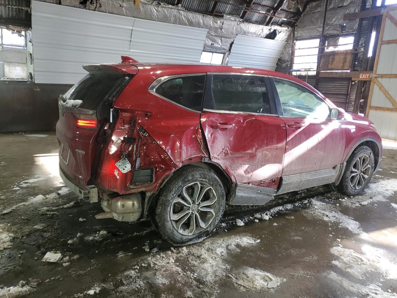 2022 Honda CR-V VIN 2HKRW2H54NH660103 Copart auction photo, side / rear end damage thumbnail 3