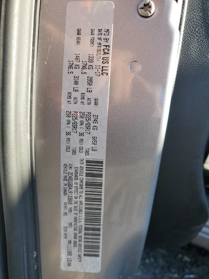 2018 Dodge Caravan VIN 2C4RDGBG4JR133849 Copart auction photo, front end damage thumbnail 15