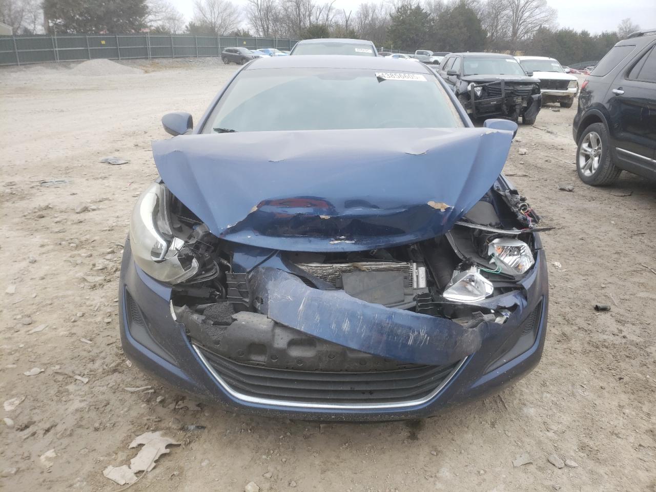 2016 Hyundai Elantra VIN 5NPDH4AE3GH793349 Copart auction photo, front end / mechanical damage thumbnail 5