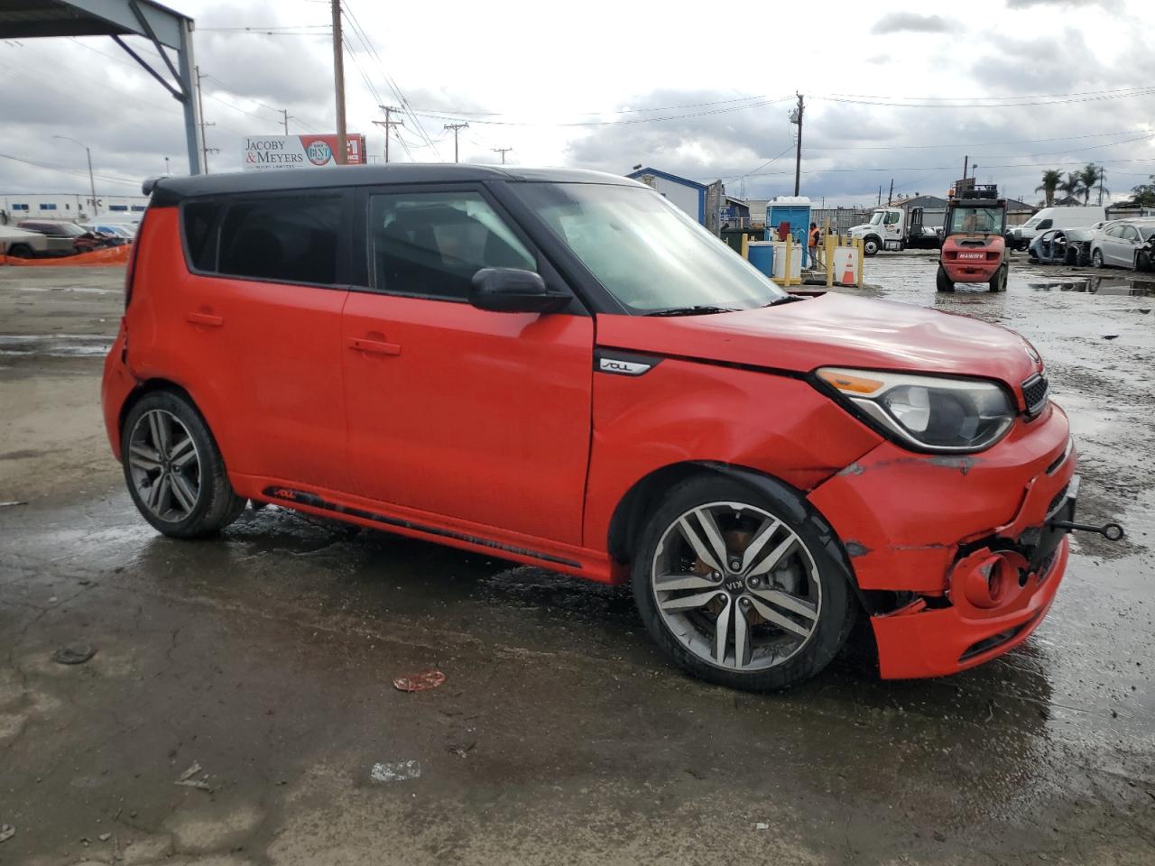 2019 KIA Soul VIN KNDJP3A54K7683813 Copart auction photo, front end / rear end damage thumbnail 4