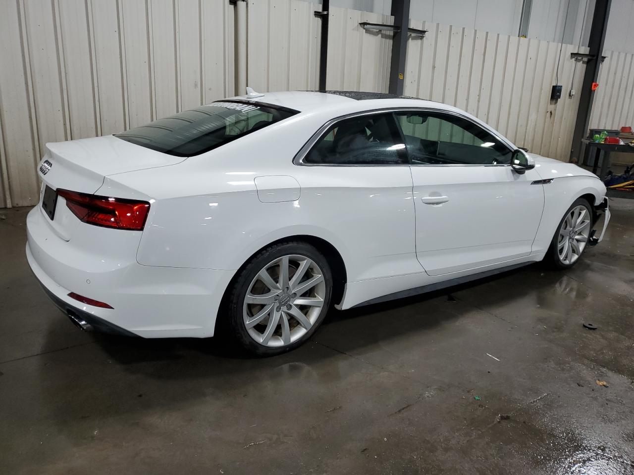 2018 Audi A5 VIN WAUTNAF58JA001459 Copart auction photo, front end damage thumbnail 3