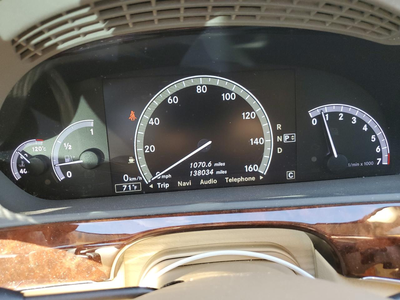 2010 Mercedes-Benz S-klasse VIN WDDNG8GB1AA323840 Copart auction photo, front end damage thumbnail 9