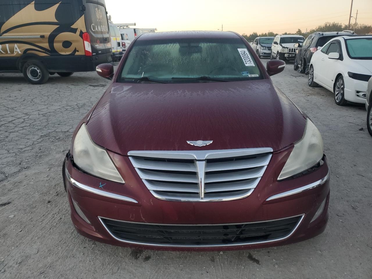 2013 Hyundai Genesis VIN KMHGC4DD1DU240078 Copart auction photo, front end / minor dent/scratches damage thumbnail 5