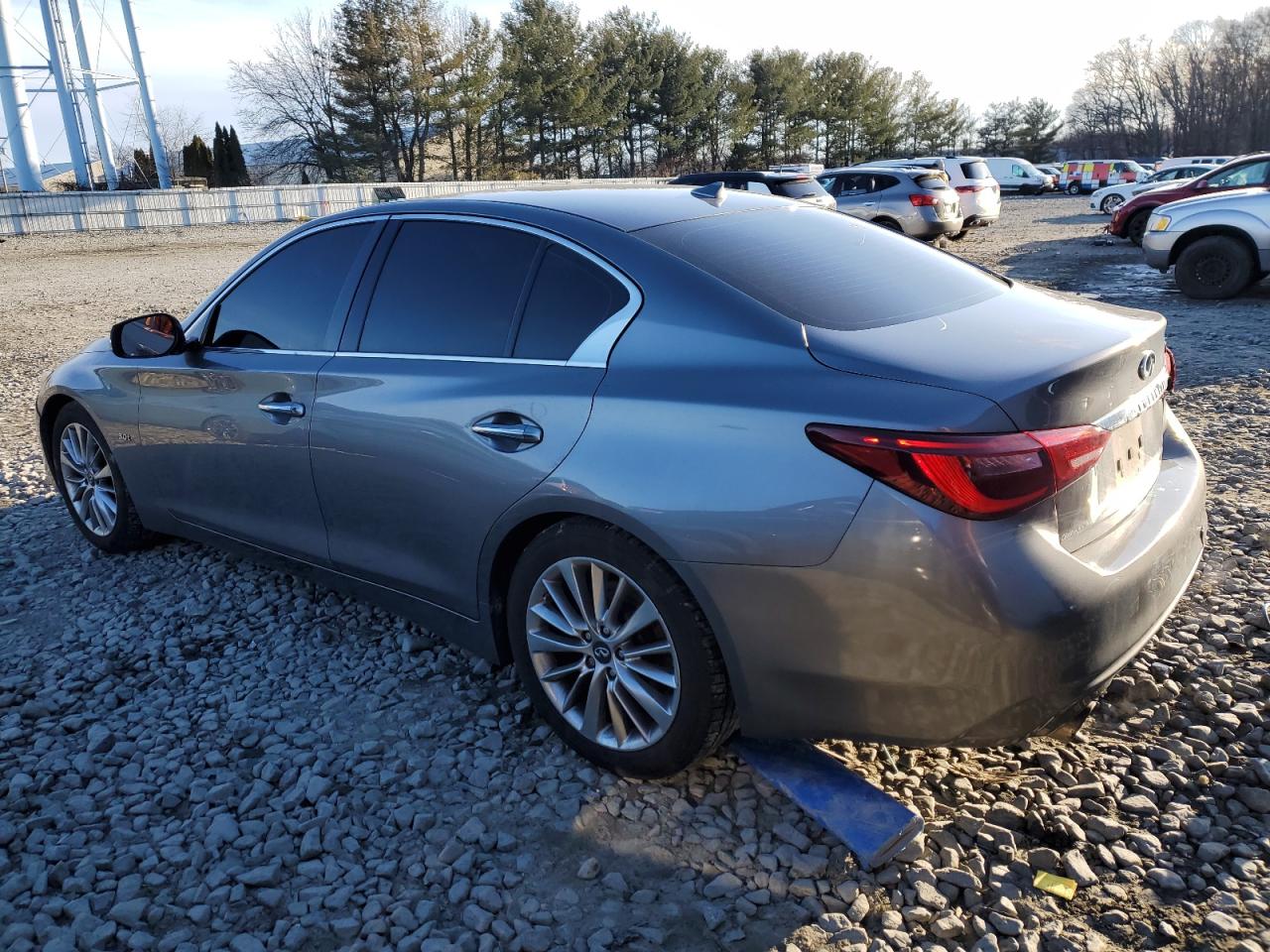 2018 Infiniti Q50 VIN JN1EV7AP6JM354999 Copart auction photo, side damage thumbnail 2