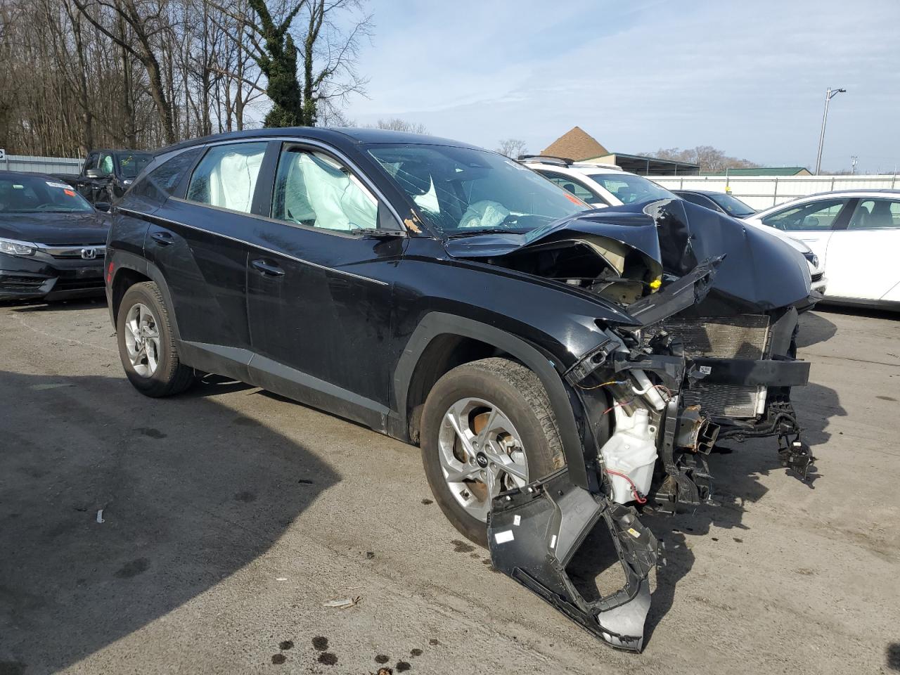 2022 Hyundai Tucson VIN KM8JACAE9NU019879 Copart auction photo, front end damage thumbnail 4