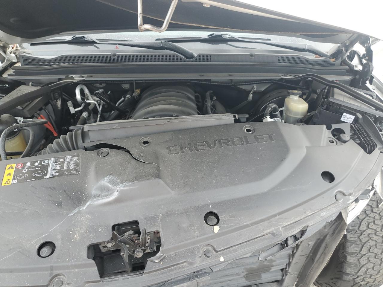 2019 Chevrolet Tahoe VIN 1GNSKBKCXKR404418 Copart auction photo, front end / side damage thumbnail 12