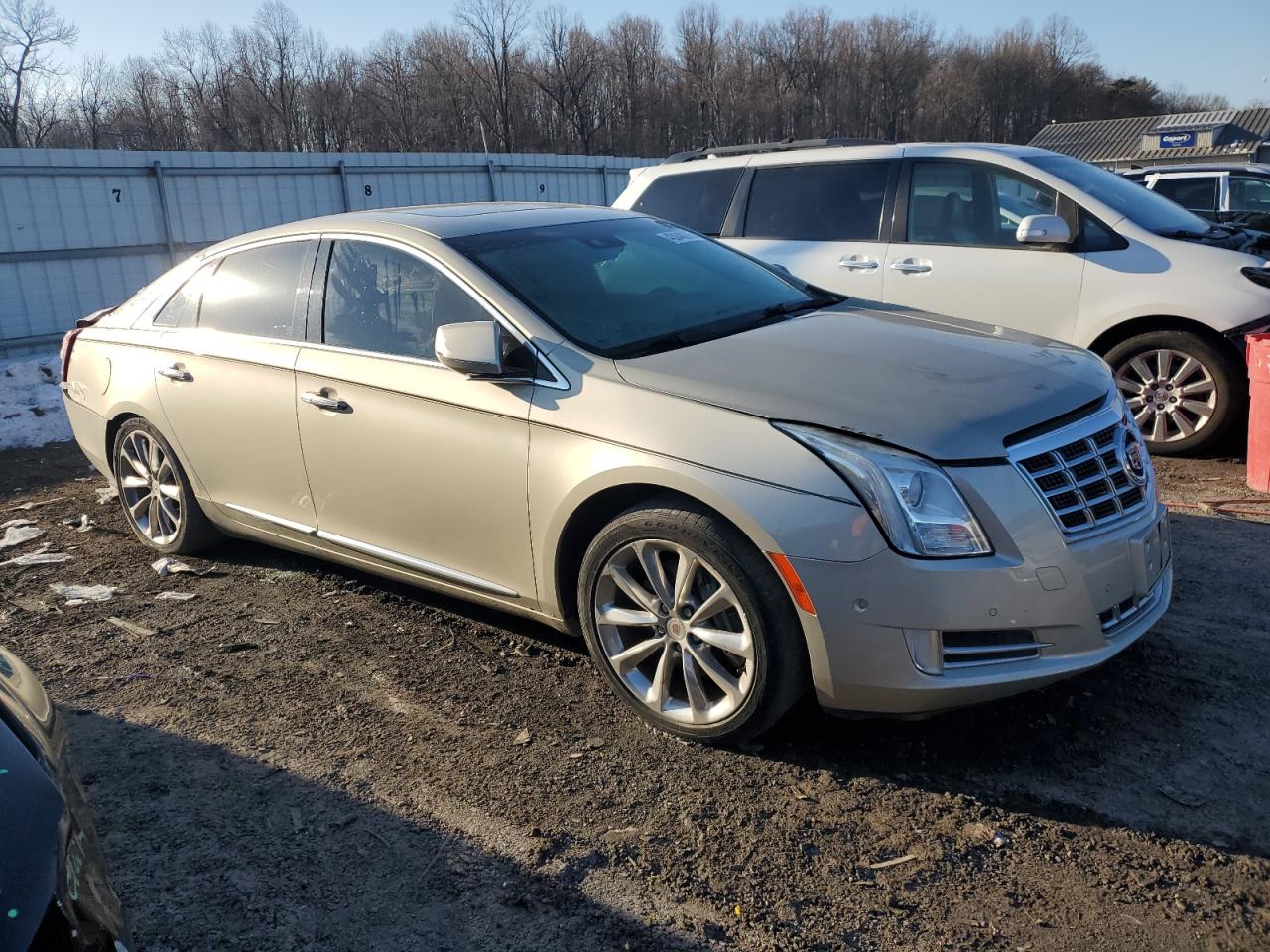 2014 Cadillac XTS VIN 2G61M5S39E9204048 Copart auction photo, rear end / top/roof damage thumbnail 4