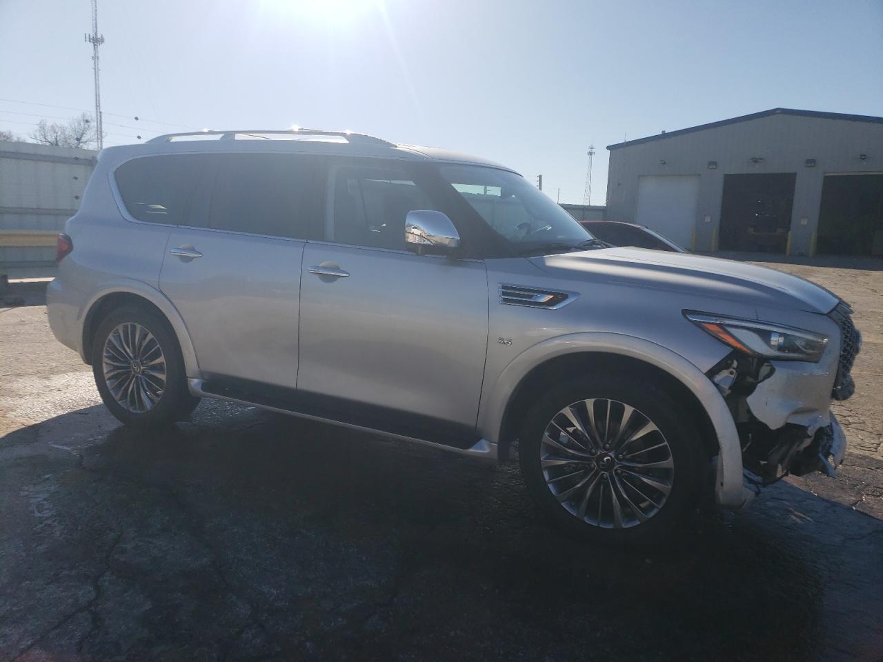 2019 Infiniti QX80 VIN JN8AZ2NE0K9228223 Copart auction photo, front end damage thumbnail 4