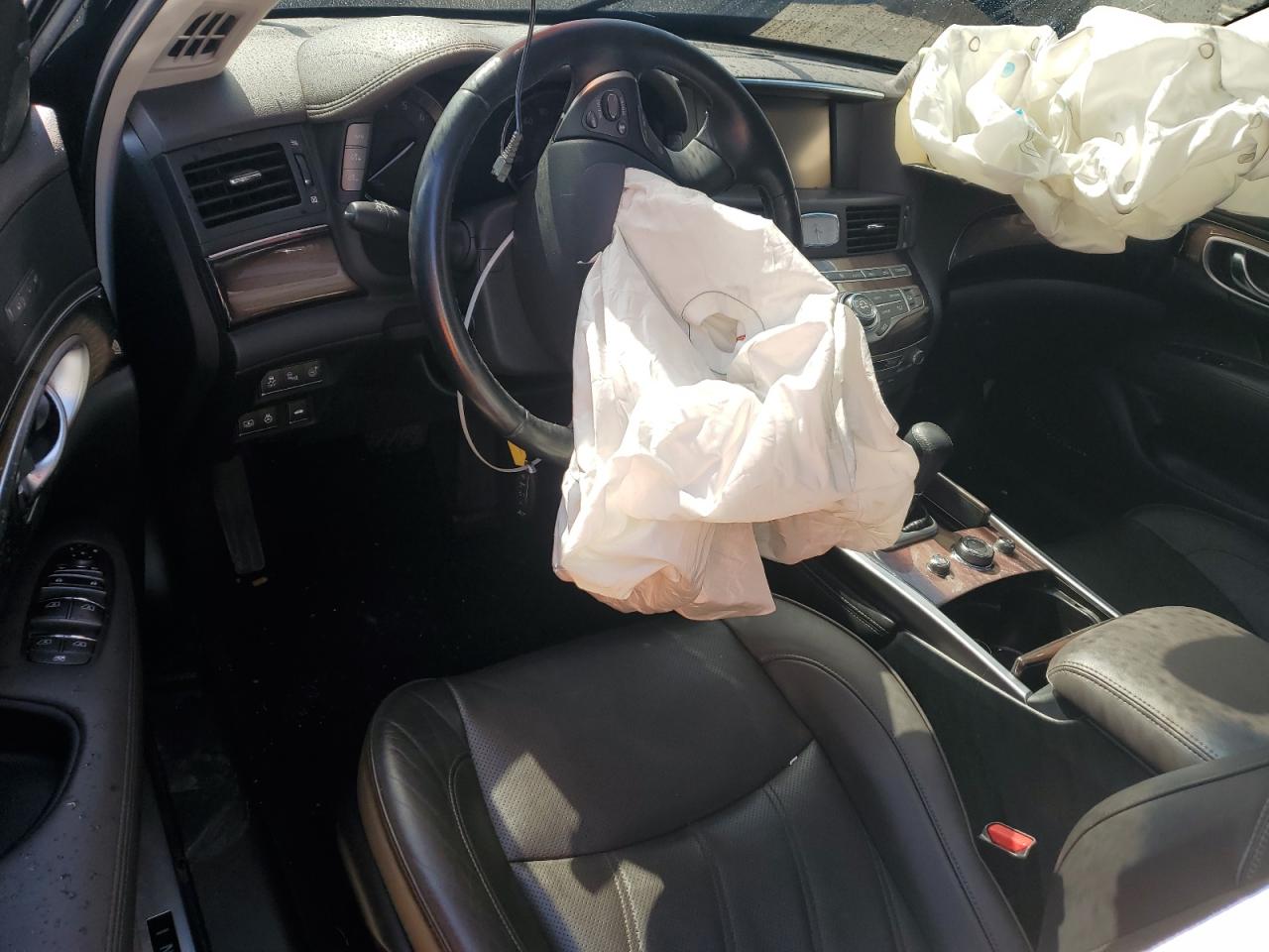 2017 Infiniti Q70 VIN JN1AY1PR1HM150035 Copart auction photo, front end / side damage thumbnail 8