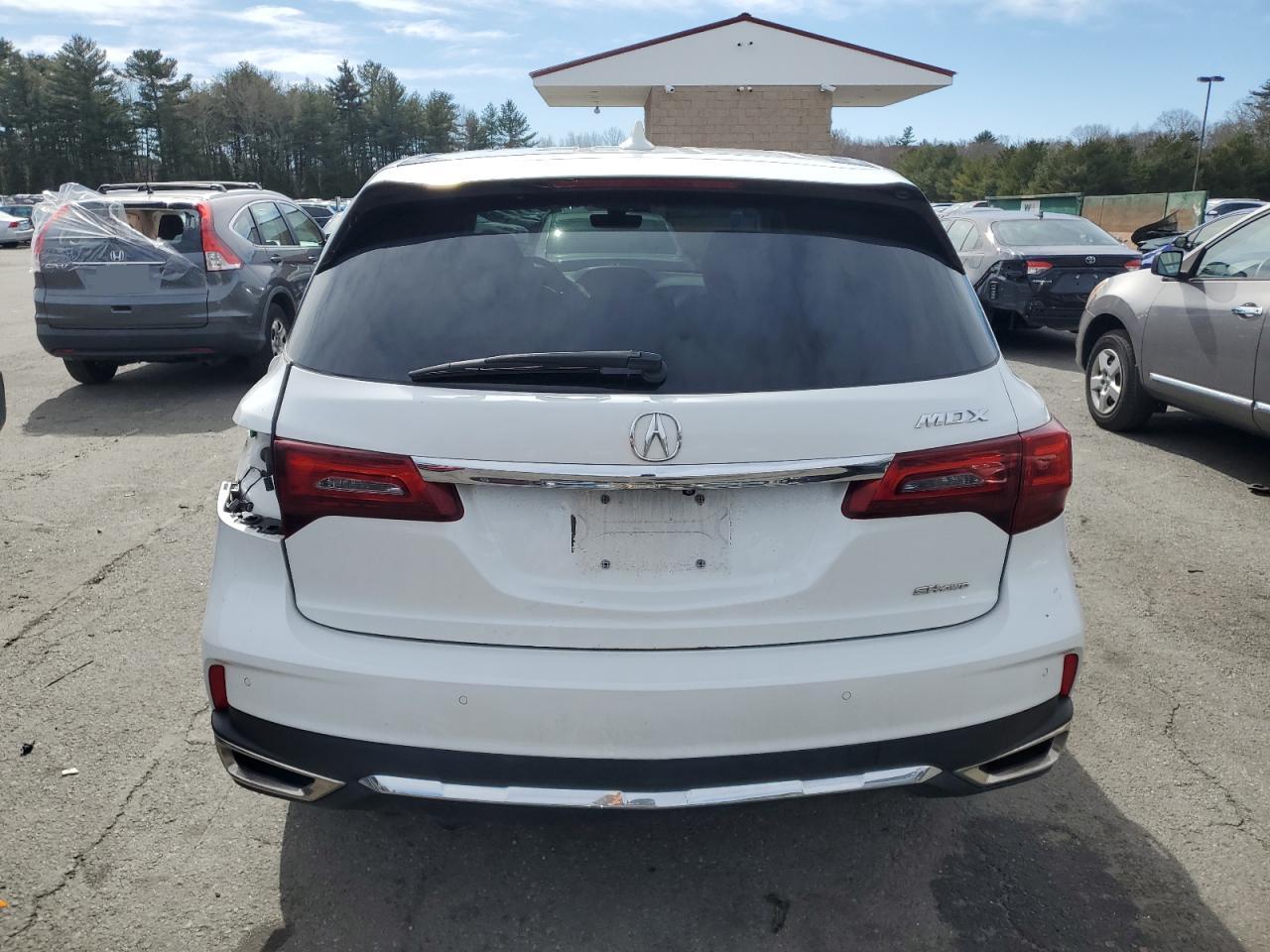 2020 Acura MDX VIN 5J8YD4H52LL001878 Copart auction photo, side / rear end damage thumbnail 6