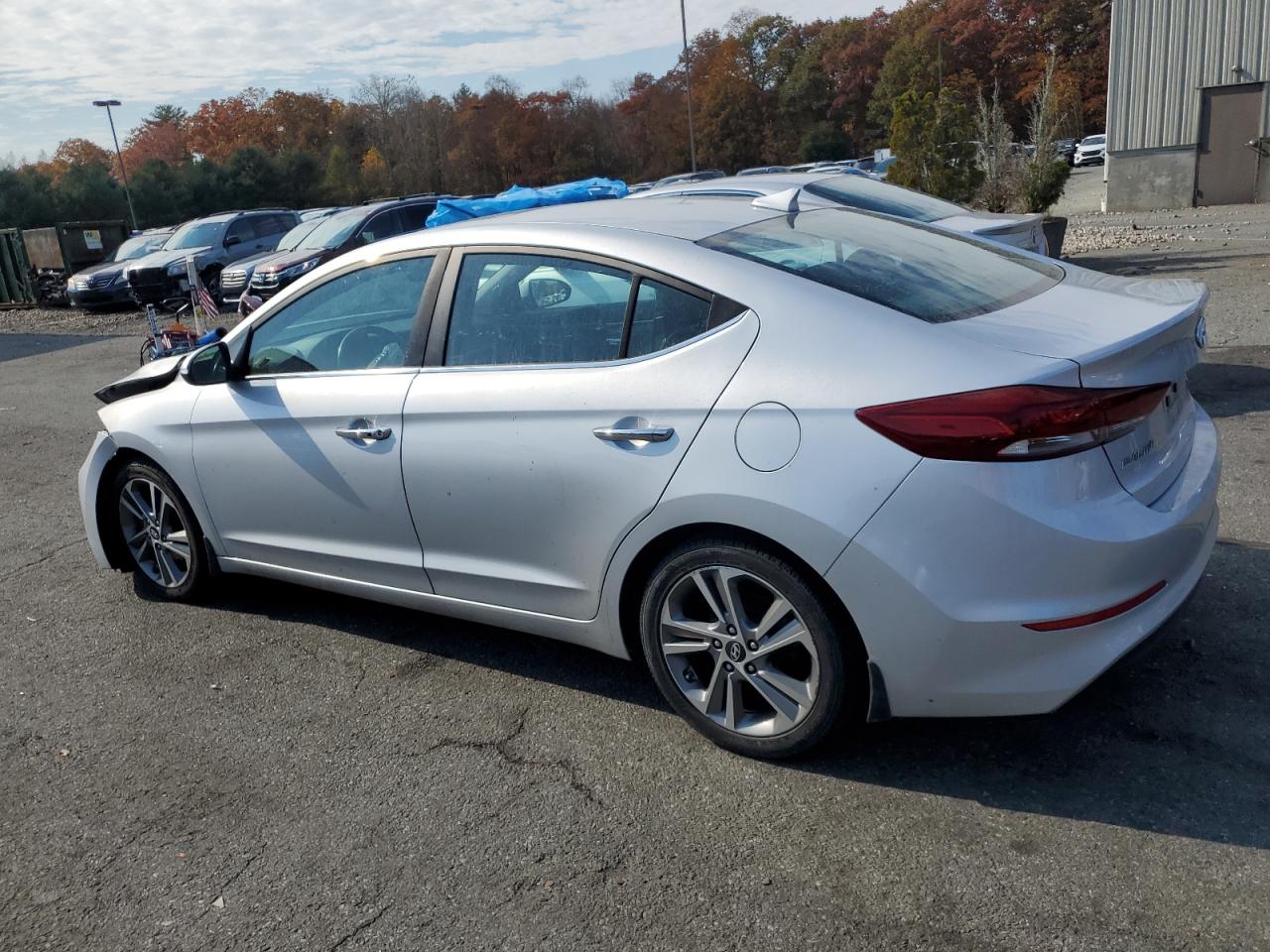 2017 Hyundai Elantra VIN KMHD84LF9HU321066 Copart auction photo, front end damage thumbnail 2