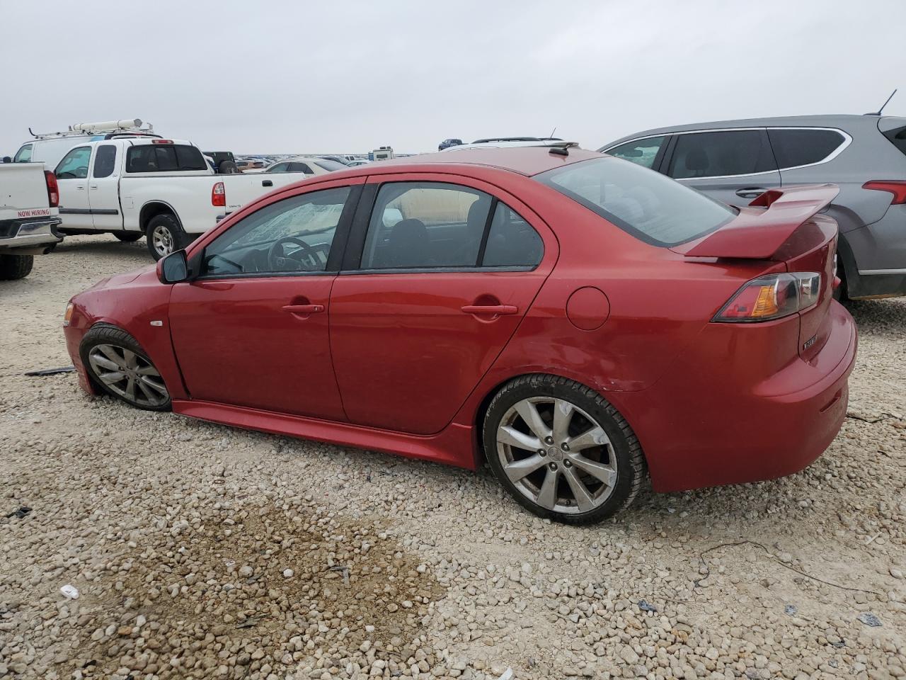 2014 Mitsubishi Lancer VIN JA32U8FW3EU013654 Copart auction photo, frame damage damage thumbnail 2