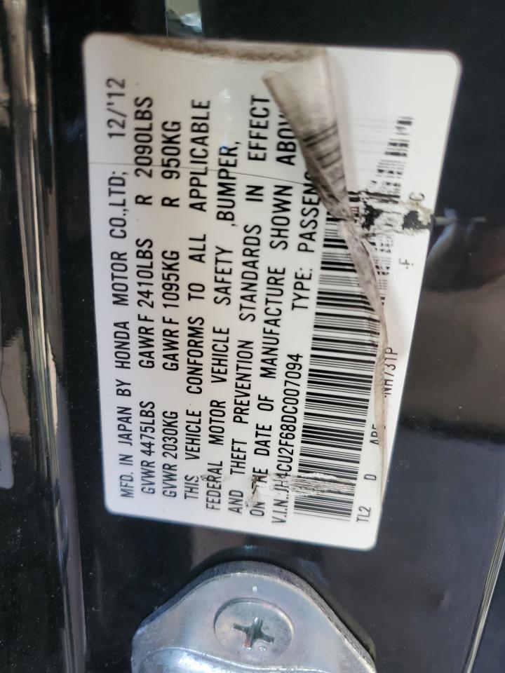 2013 Acura TSX VIN JH4CU2F68DC007094 Copart auction photo, front end damage thumbnail 15