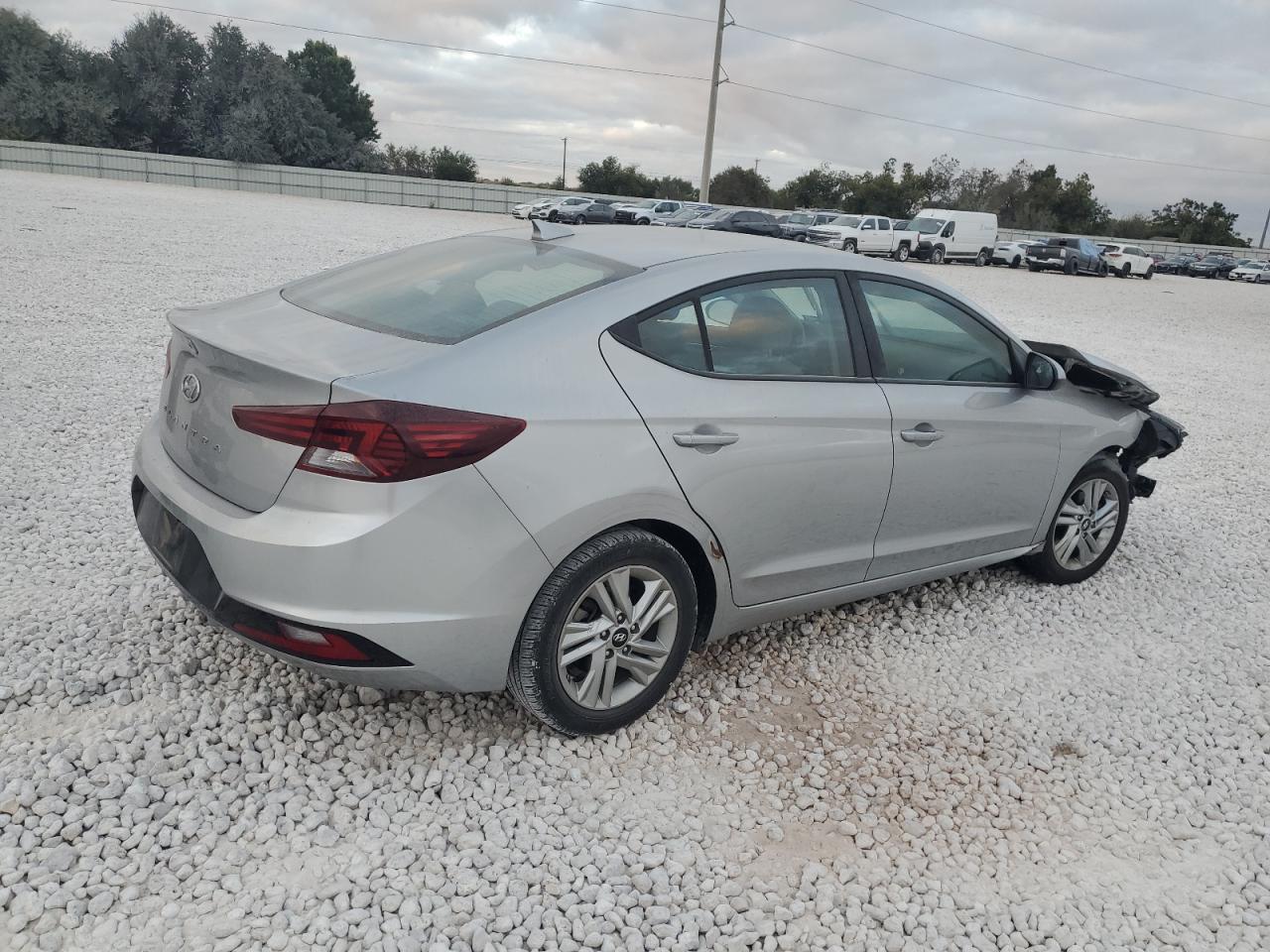 2020 Hyundai Elantra VIN 5NPD84LF3LH574021 Copart auction photo, front end / side damage thumbnail 3