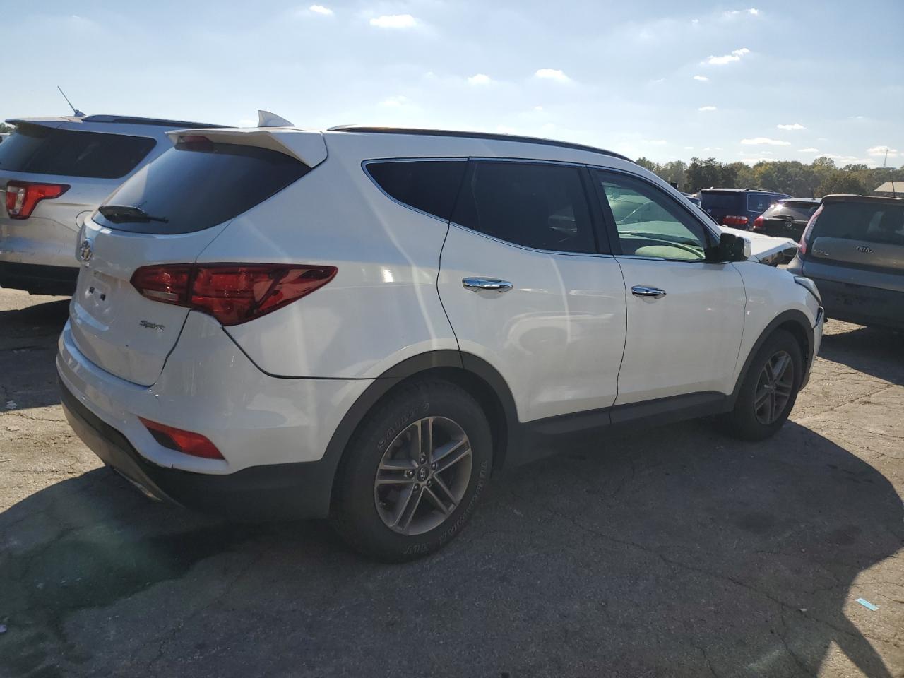 2017 Hyundai Santa Fe VIN 5NMZU3LB0HH031626 Copart auction photo, front end / rear end damage thumbnail 3