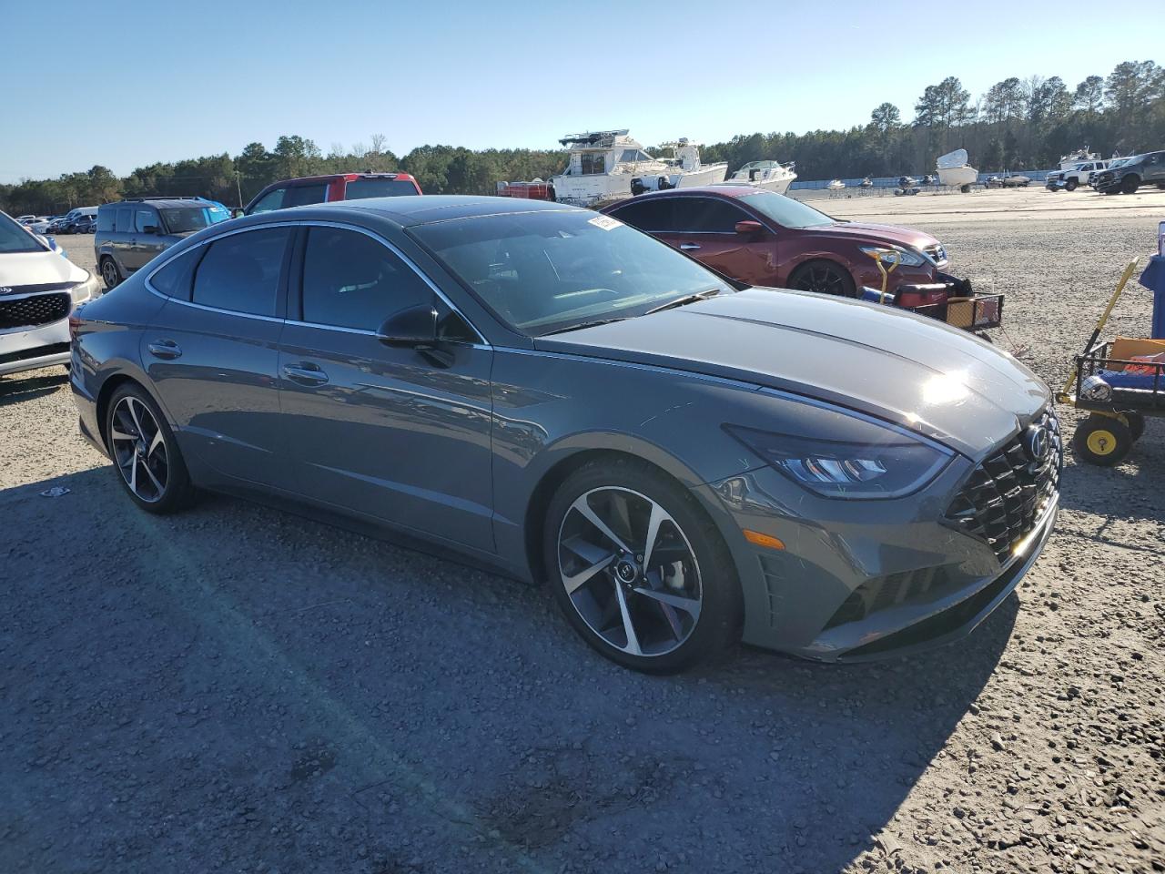 2021 Hyundai Sonata VIN 5NPEJ4J24MH122203 Copart auction photo, all over damage thumbnail 4