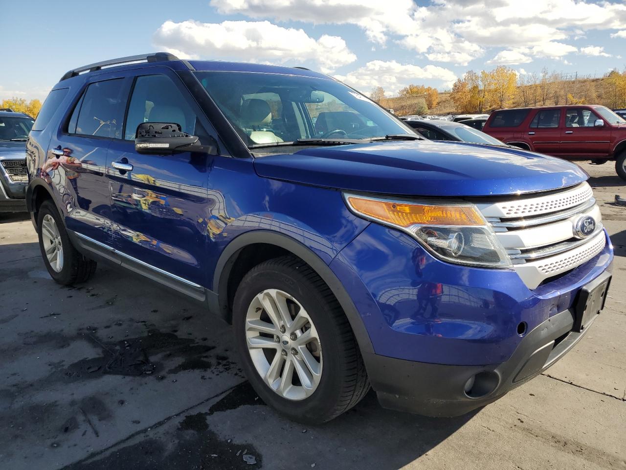 2013 Ford Explorer VIN 1FM5K8D82DGA19754 Copart auction photo, rear end / front end damage thumbnail 4