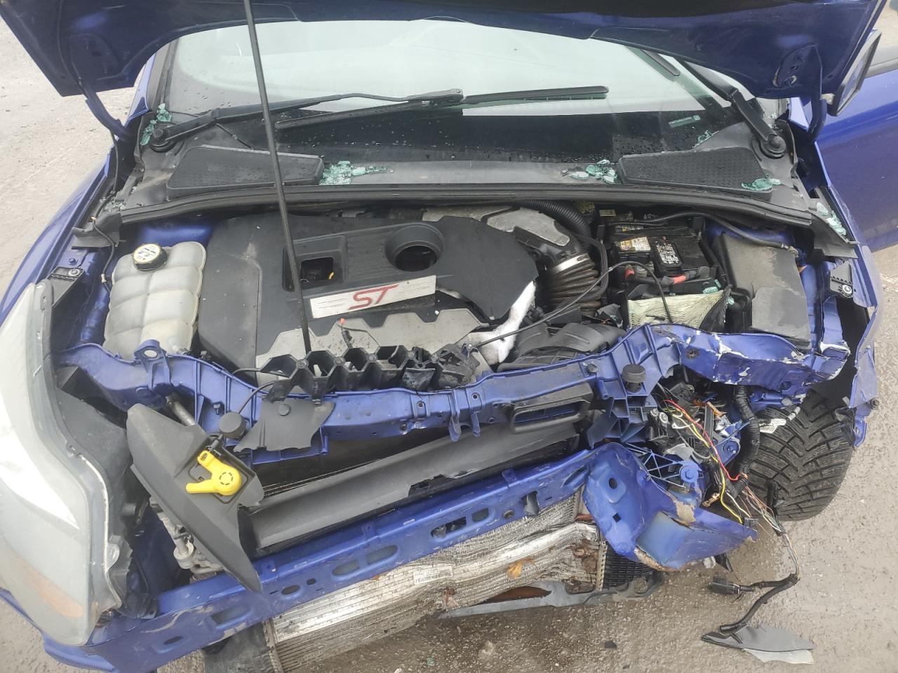 2013 Ford Focus VIN 1FADP3L96DL137043 Copart auction photo, all over damage thumbnail 12