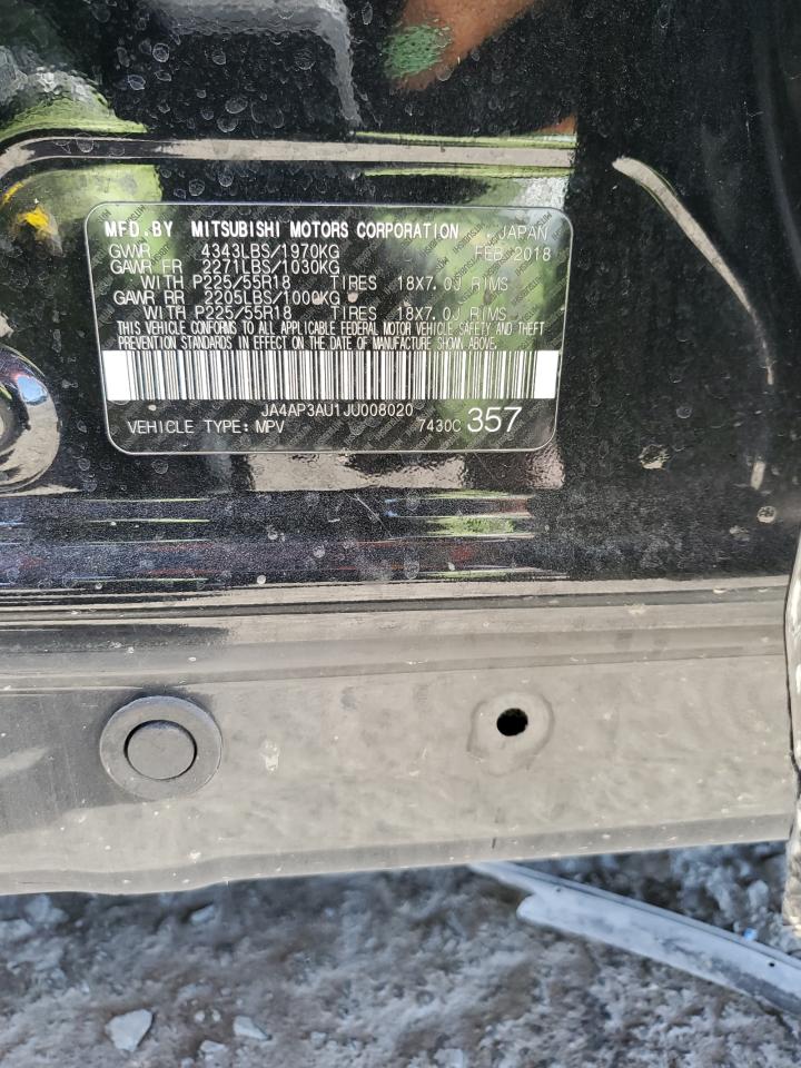 2018 Mitsubishi Outlander VIN JA4AP3AU1JU008020 Copart auction photo, all over damage thumbnail 15