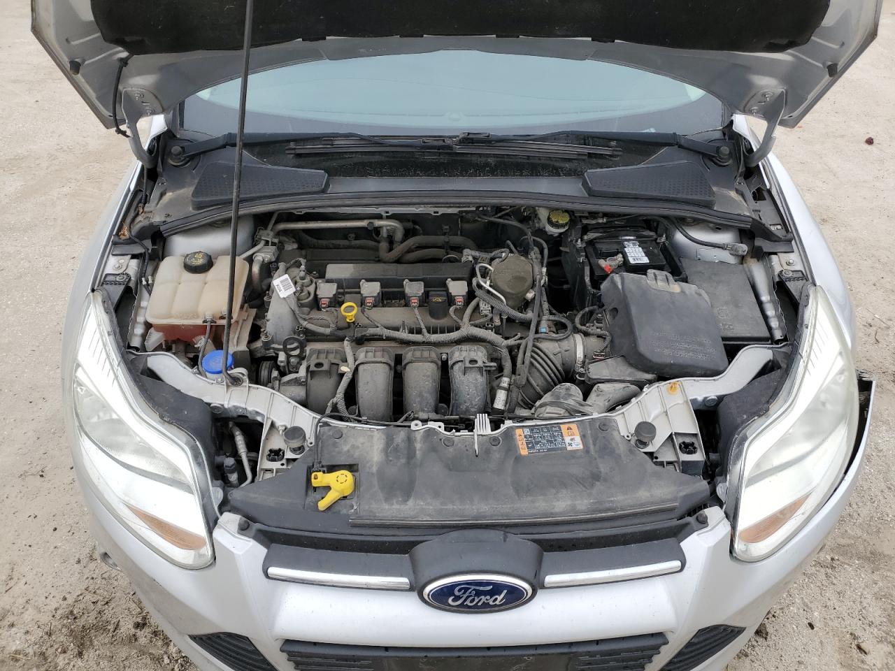 2014 Ford Focus VIN 1FADP3K21EL427955 Copart auction photo, side / front end damage thumbnail 11